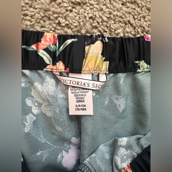 Victorias Secret Floral Satin PJ Pants - Picture 2 of 2